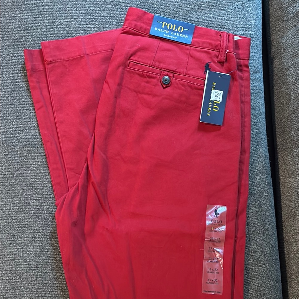 Polo by Ralph Lauren Red Chinos